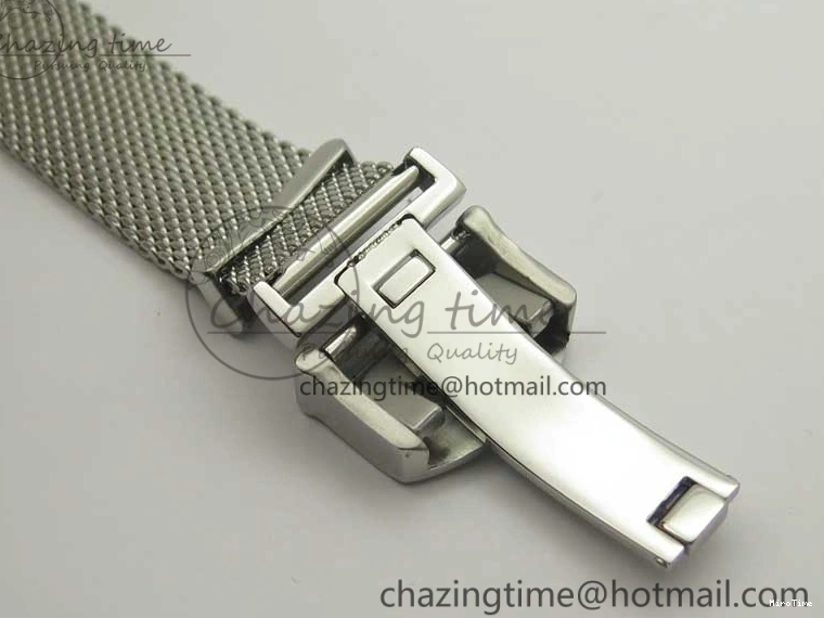 MIROTIME 0225 FastDry Portofino IW356501 SS V3 MK 1:1 Best Edition Black Dial On SS Mesh Bracelet MIYOTA 7195